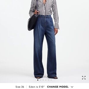 Madewell Harlow Women's Flare & Wide Leg Jeans - Dark Blue